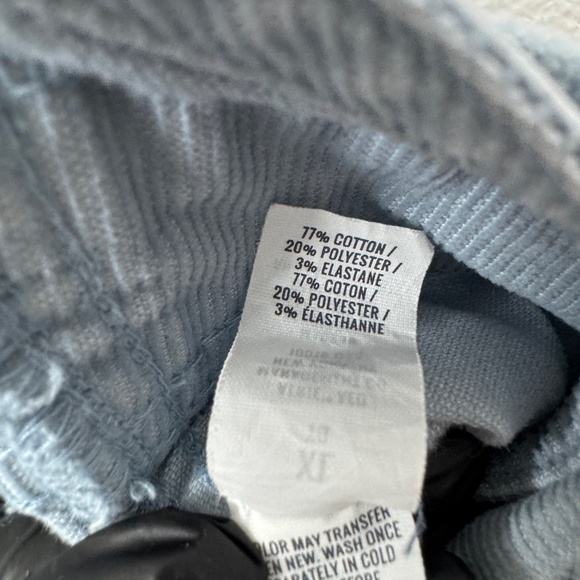 Aerie Light Wash Denim Corduroy Overalls Women’s Size XL Relaxed Fit Blue Boho - Picture 8 of 11